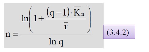 Laufzeit im Rahmen einer nachschüssigen Ratenzahlung